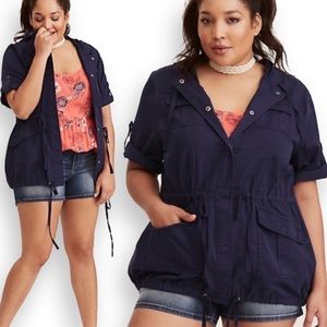 NWT Torrid Anorak Short Sleeve Cargo Jacket | SZ 4
